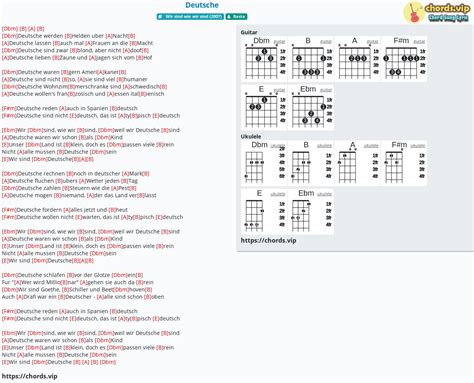 chords deutsch.